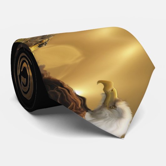 Bald Eagle Wildlife Dankbarkeit Krawatte (Gerollt)