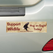 BALD EAGLE Wildlife Support Funny Autoaufkleber (Auf Auto)