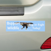 BALD EAGLE Wildlife Supporter Funny Autoaufkleber (Auf Auto)