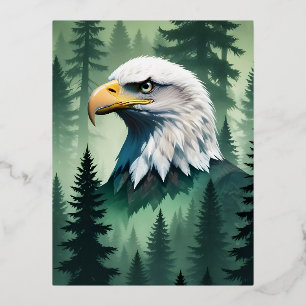 Bald Eagle Wildtiere Natur Umwelt Art Folien Feiertagspostkarte
