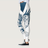 Bald Eagle Wing Sketch Leggings für 4. Juli (Links)