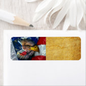 Bald Eagle Wolf American Flag (Insitu)