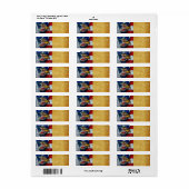 Bald Eagle Wolf American Flag (Vorne)