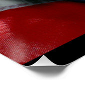 Bald Eagle Wolf American Flag Poster (Ecke)