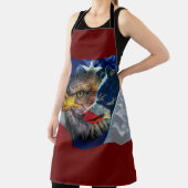 Bald Eagle Wolf American Flag Schürze (InSitu)