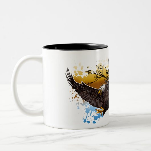 Bald Eagle Zweifarbige Tasse (Links)
