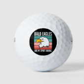 Bald Eagles Are My Spirit Animal Golfball (Vorderseite)
