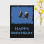 Bald Eagles Birthday Karte (Gelbe Blume)