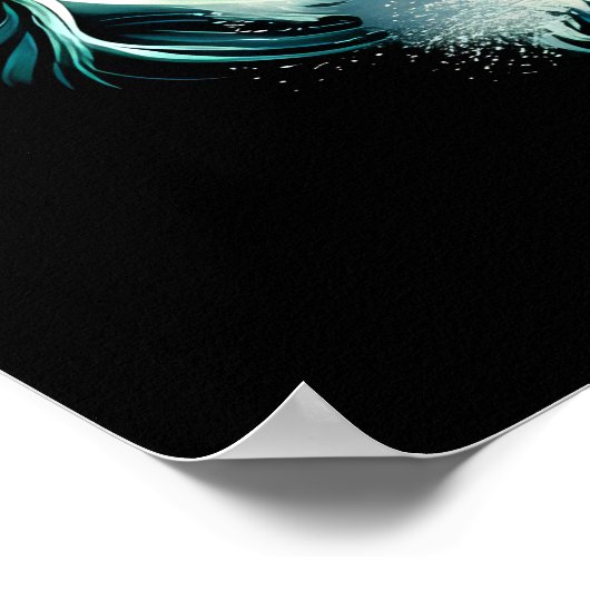 Bald Eagles Majestät im Flug Poster (Ecke)