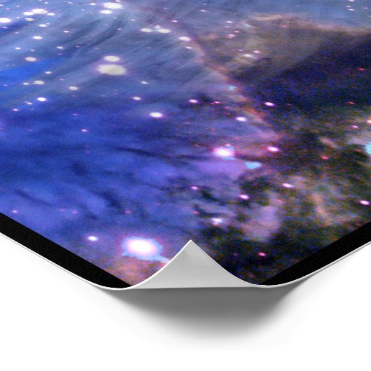 Bald Eagles, Space & Planets Fantasy Art Poster (Ecke)