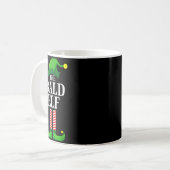 Bald Elf Matching Family Group Christmas Party Pyj Kaffeetasse (Vorderseite Links)