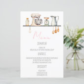 Bald entführt! Menu für Brautparty (Stehend Vorderseite)