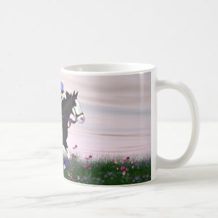 Bald Face Paint Pferd Reiter Western Reitsport Kun Kaffeetasse