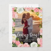 Bald Foto Schwangerschaft Ankündigung Postkarte (Vorne/Hinten)