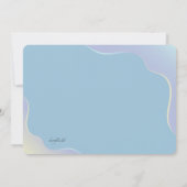 Bald Foto Schwangerschaft Blaue Ankündigung (Rückseite)