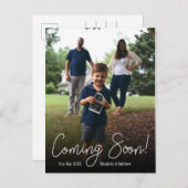 Bald Foto Schwangerschaftsankündigung Postkarte (Vorne/Hinten)