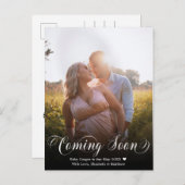 Bald Foto Schwangerschaftsankündigung Postkarte (Vorne/Hinten)