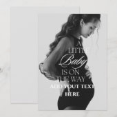 Bald Foto Schwangerschaftsankündigung Postkarte (Vorne/Hinten)