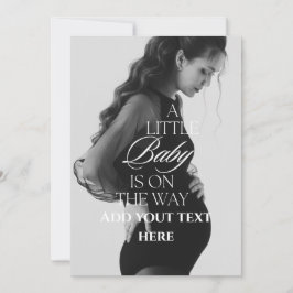 Bald Foto Schwangerschaftsankündigung Postkarte