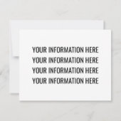 Bald Geburtstag Hochzeit oder Party Retro Einladung (Rückseite)