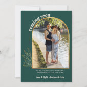 Bald Gold Arch 2 Foto Grüne Schwangerschaft Ankündigung (Vorderseite)