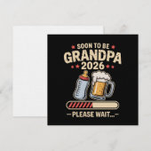 Bald Großvater Est 2026 Babyankündigung  Einladung (Vorne/Hinten)