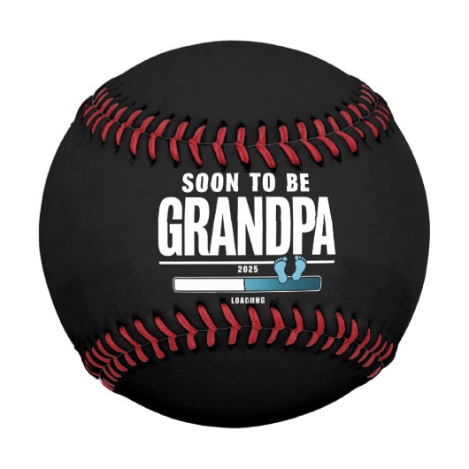 Bald Großvater werdender Mann EST. 2025 Neuer Groß Baseball (Vorderseite)