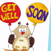 BALD Grußkarte von Nicole Janes Karte