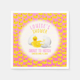 Bald-häutchen-Baby-Shower-Einladung Serviette
