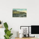 Bald Head Cliff and Exterior of Cliff House # Poster (Heimbüro)