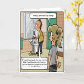 Bald Head Island Funny Birthday Card Karte (Gelbe Blume)