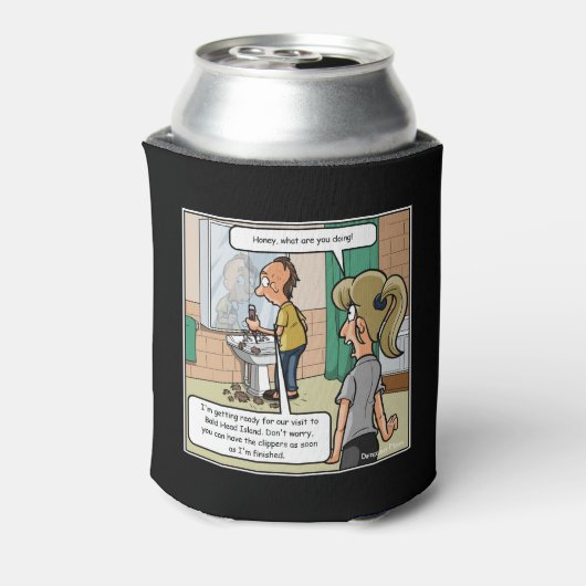 Bald Head Island Funny Can Cooler Dosenkühler (Kanne Rückseite)
