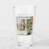 Bald Head Island Funny Drink Glass Glas (Rückseite)