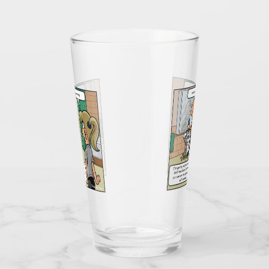 Bald Head Island Funny Drink Glass Glas (Rechts)