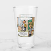 Bald Head Island Funny Drink Glass Glas (Vorderseite)