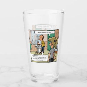 Bald Head Island Funny Drink Glass Glas
