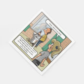 Bald Head Island Funny Party Napkins Serviette (Ecke)