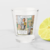 Bald Head Island Funny Shot Glass Schnapsglas (Vorderseite)