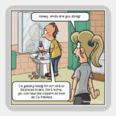 Bald Head Island Funny Stickers (Vorderseite)