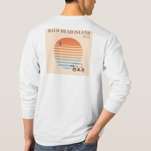 Bald Head Island Men's Long Sleeve T - Shirt (Rückseite)