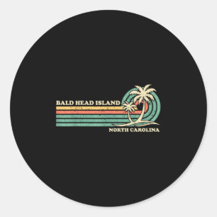 Bald Head Island North Carolina Sommer Familienurl Runder Aufkleber