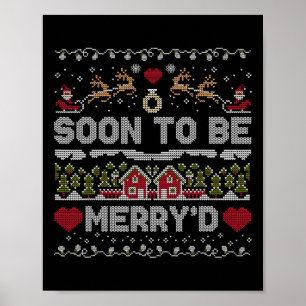 Bald Heiraten Matching Lustiges Verlobtes Paar C Poster