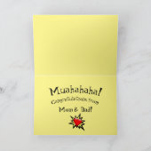 Bald! Humorale Babyduschkarte Karte (Innenseite)