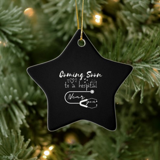 Bald in ein Krankenhaus in Ihrer Nähe Keramik Ornament (Baum)