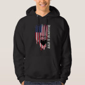Bald Is Beautiful American Flag Hoodie (Vorderseite)