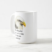 Bald is Beautiful Humor Bald Eagle Bird Kaffeetasse (Vorderseite Links)