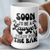 Bald ist ein Anwalt bereit für die Bar Law School Kaffeetasse