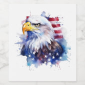 Bald ist eine schöne Flagge der USA Weinetikett (Einzelnes Label)