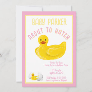 Bald ist es soweit - Baby Shower Einladung