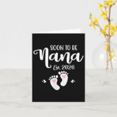 Bald ist Nana Est. 2026 Baby Funny Nana Karte (Gelbe Blume)